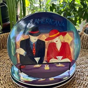 Sango Cafe Americana Salad Plates 3 plates/Vintage/